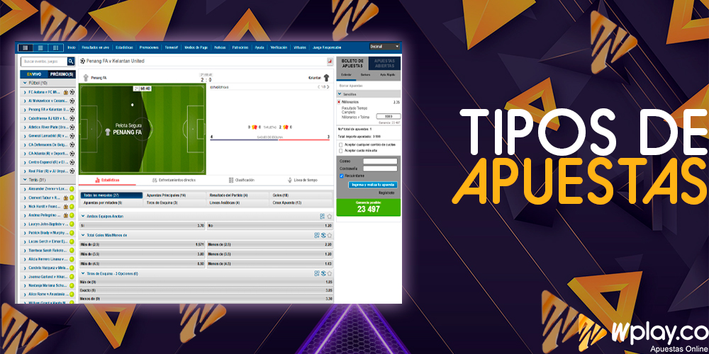 Tipos de apuestas en eventos futbolísticos