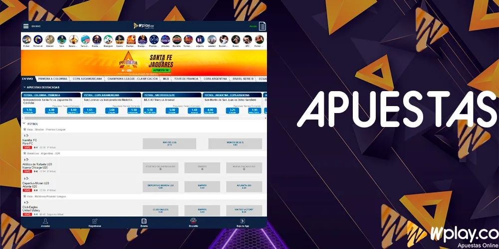 W´play Apuestas en diversos deportes