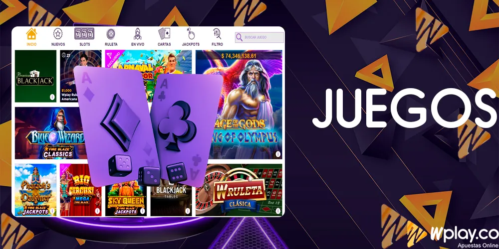 Diferentes juegos de casino